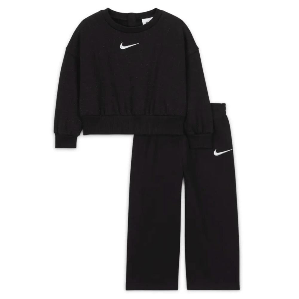 Toddler Nike Black Tracksuit with Logo
